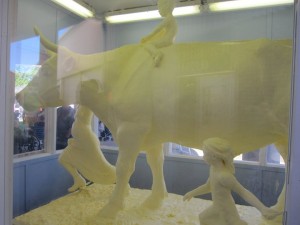 Butter sculpture